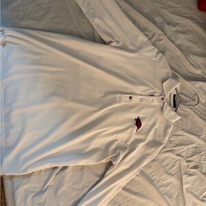 Greyson Classic White Razorback Long-Sleeve Polo Shirt